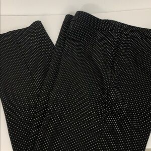 Talbots Wool Blend dress pants Black and White Patterned Sz 12